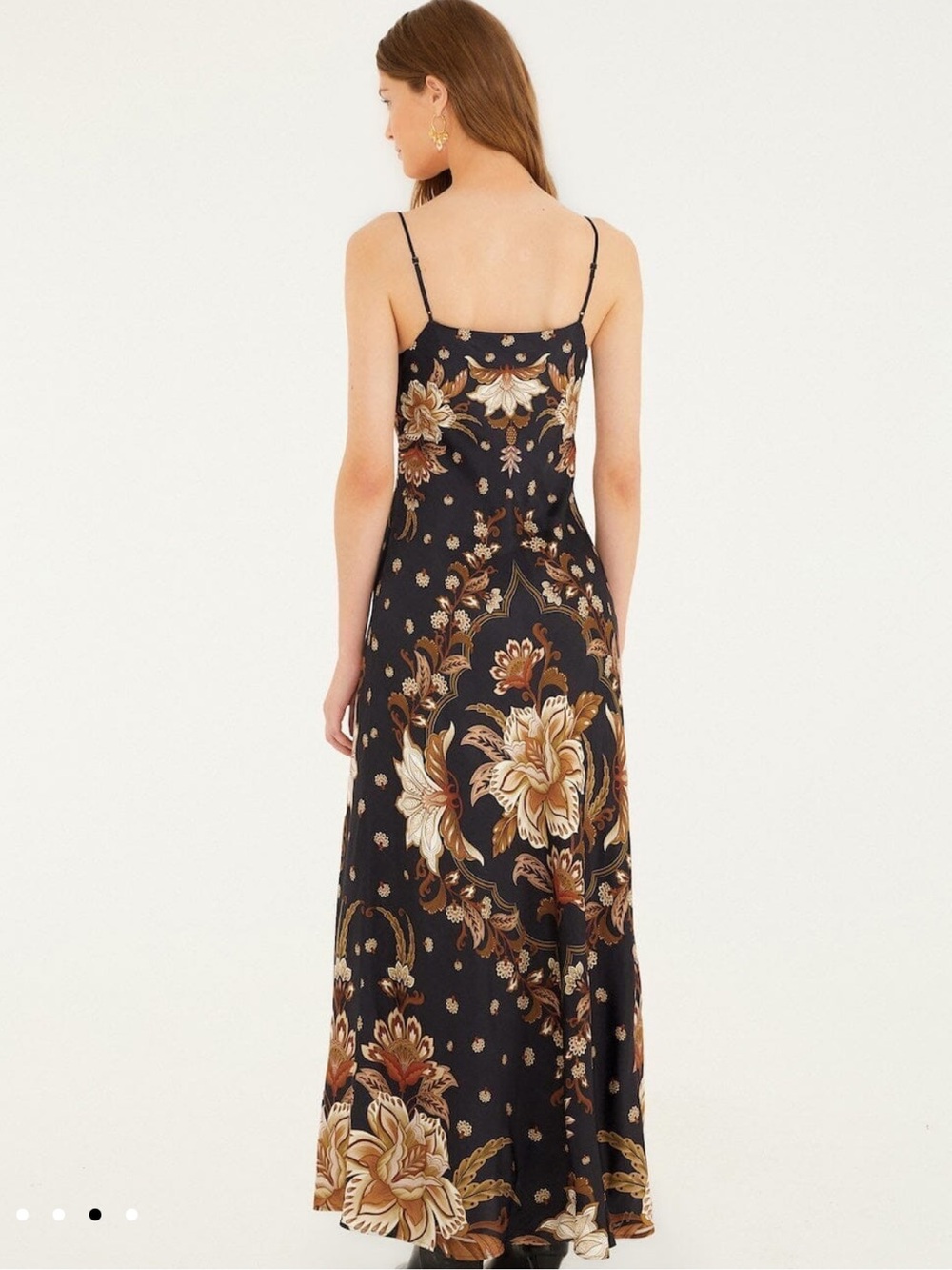 Farm Rio | Black Majestic Garden Slip Maxi Dress - Picture 2 of 9